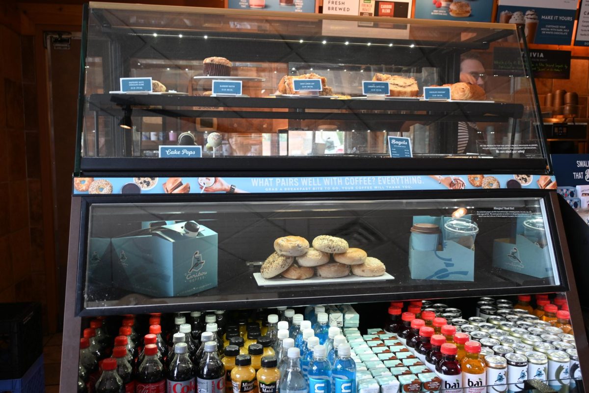 PREPARING PRODUCTS. During the worker’s break they prepare the sandwiches and products for the customers. Madeline says that the drinks help her start the day. Fresh sandwiches ensure customers like Jenna enjoy their meals. The love and care they put into each drink makes a big difference.  Jenna says that the quality of the products is recognizable. They even have a daily trivia question, if your answer is correct you get 10 cents off. Answering this difficult problem is just as difficult as choosing your daily drink. Caption by Diya