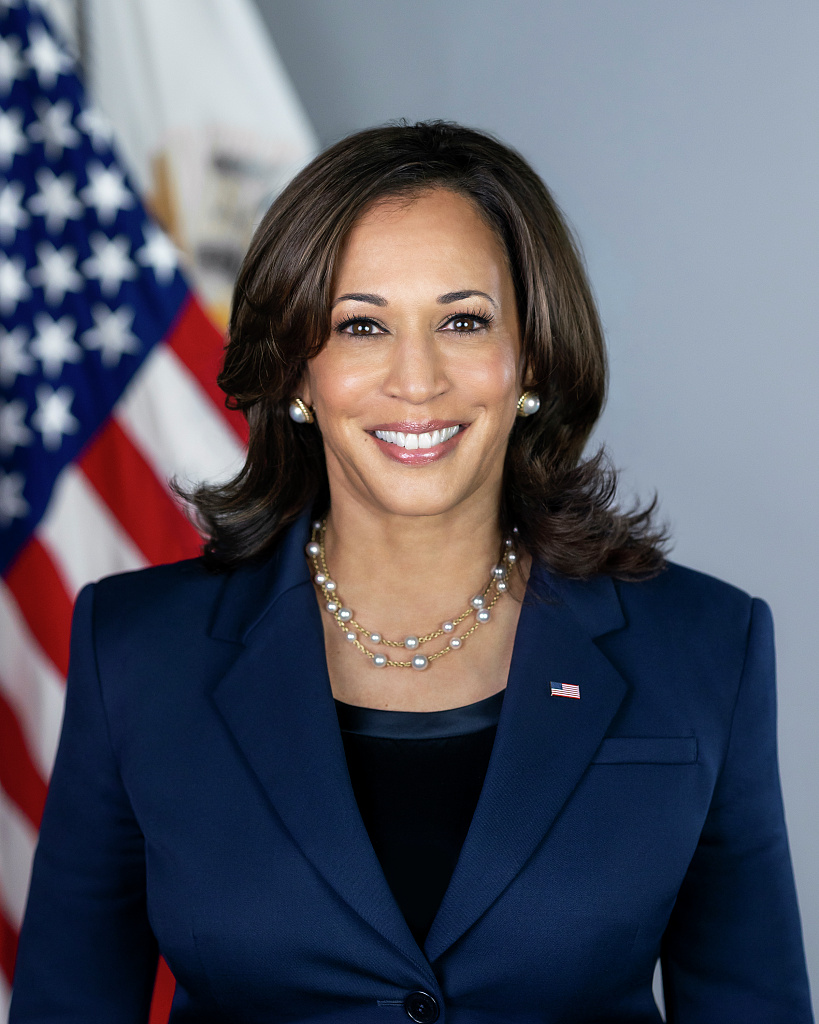 Vice President Kamala Harris took her official portrait as VP Thursday, March 4, 2021, in the South Court Auditorium in the Eisenhower Executive Office Building at the White House. 