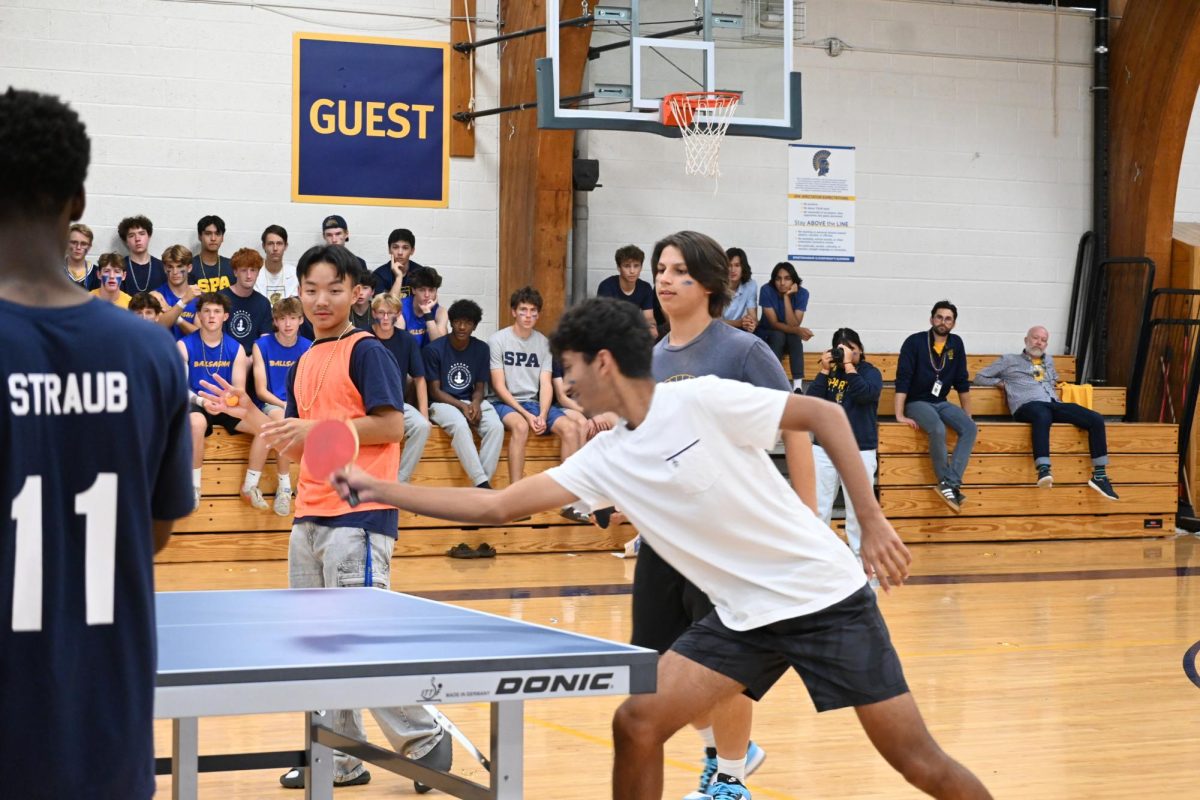 The entire Upper School gathered in the gym on Friday for the annual Pepfest celebration.