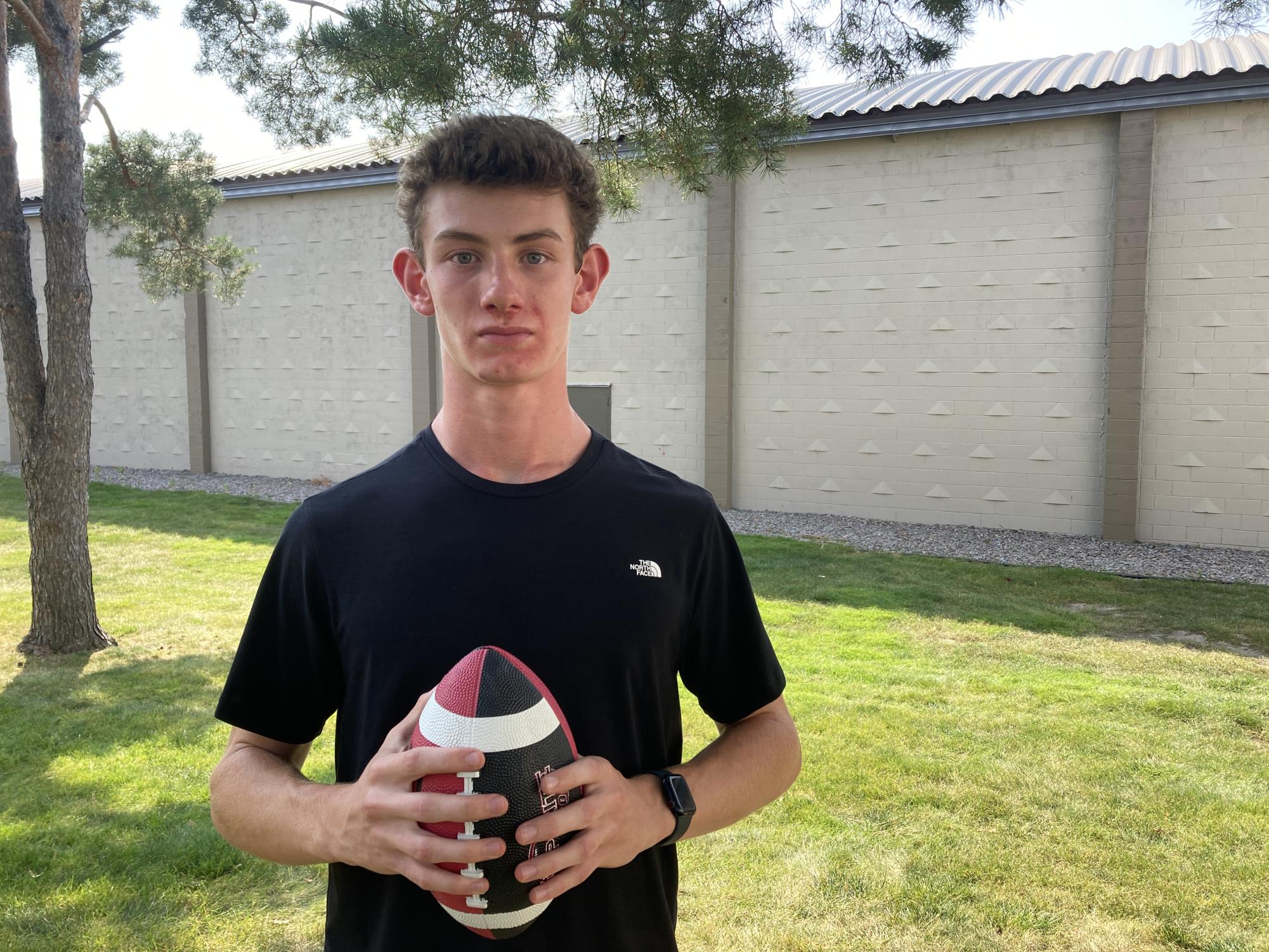 PASSION. Junior Johnny Rog has played football since elementary school and continues to love the sport. “I really enjoy the sport; playing in [football] games against other people. I don’t need any other motivation other than just Friday night," Rog said.
