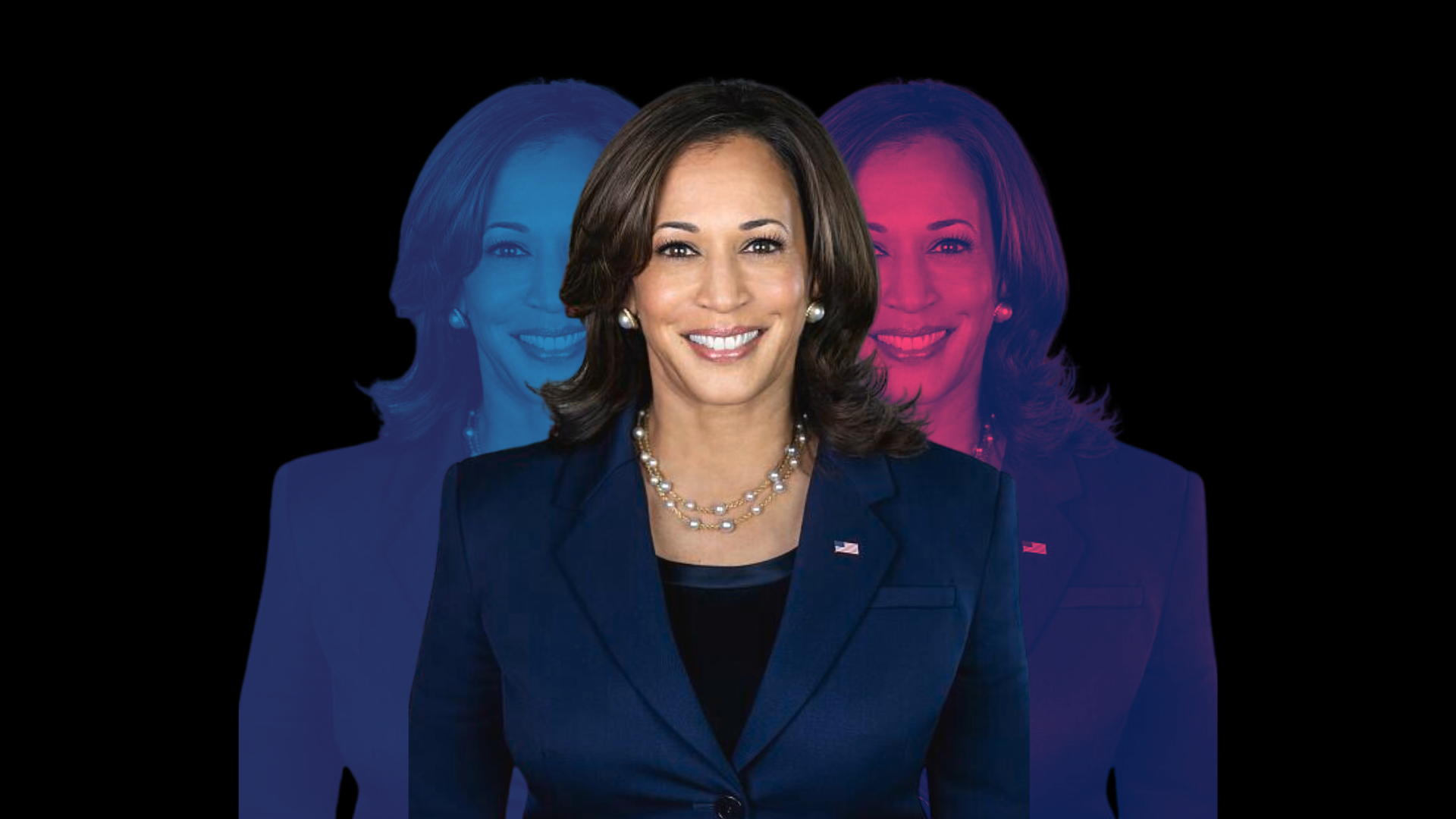 RED WHITE AND BLUE. 
Kamala Harris is using TikTok to engage young voters by blending campaign messages with popular trends, making politics more approachable and relevant to a younger demographic.