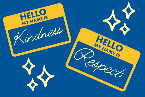 LET'S BE KIND. Names are a sacred part of personal identity and deserve our respect. (Made with Canva)