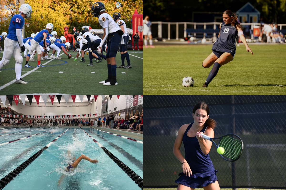 VARIETY. From players dashing down a soccer field to swimmers gliding through the pool, athletes practice all sorts of sports during the fall. (Compiled images from RubicOnline.)