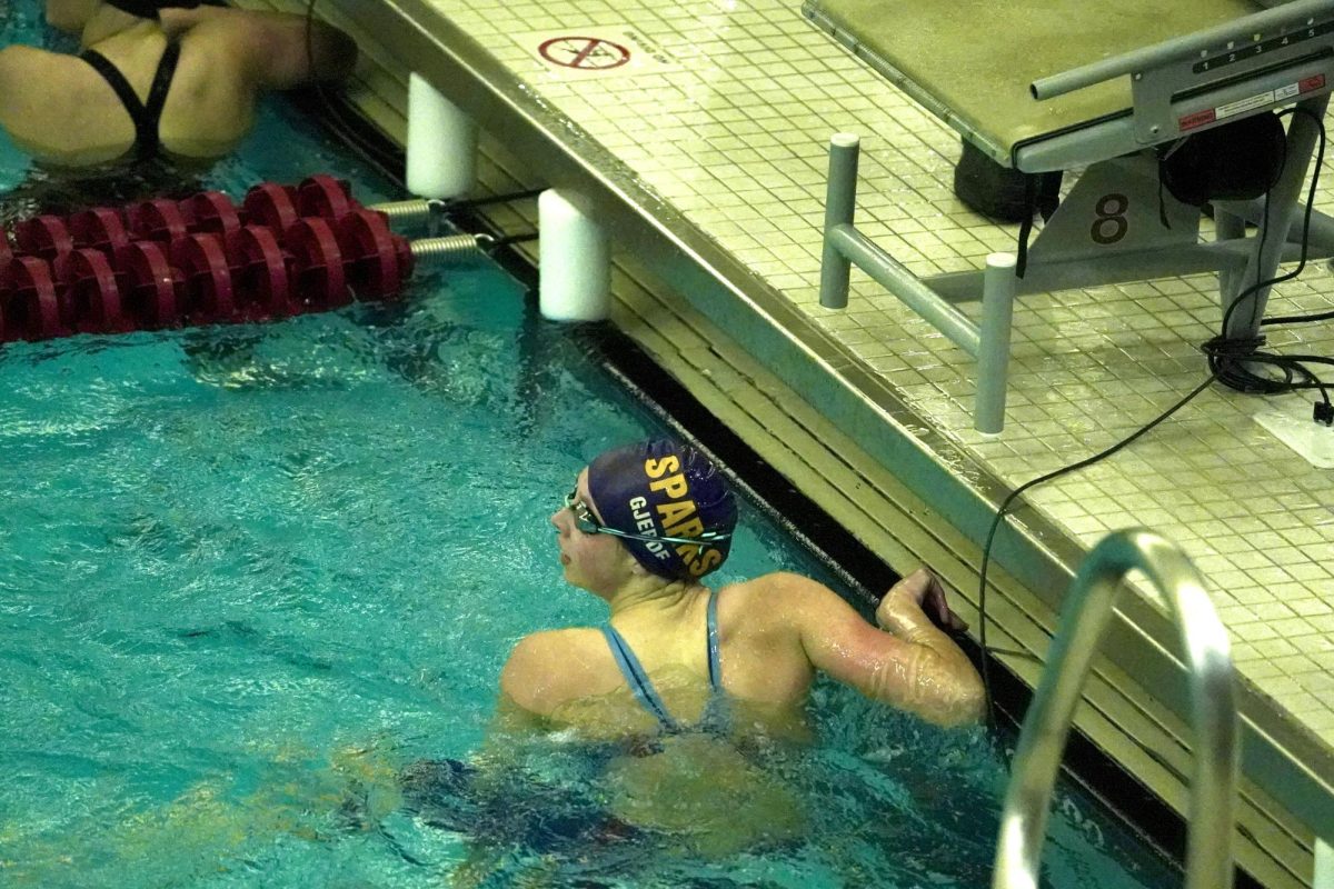 Last Friday, Girl's swim and dive took place at the University of Minnesota’s pool, Jean K. Freeman. With only one swimmer representing the Sparks team. This was senior Adele Gjerde's first time competing at state.