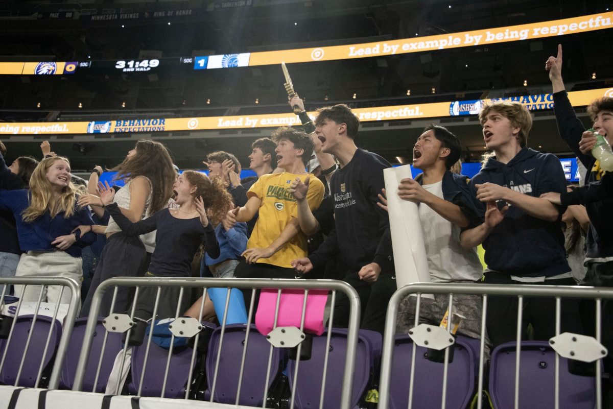 ITS IN. After a second goal for the Spartans, the student section is simultaneously amazed and excited.