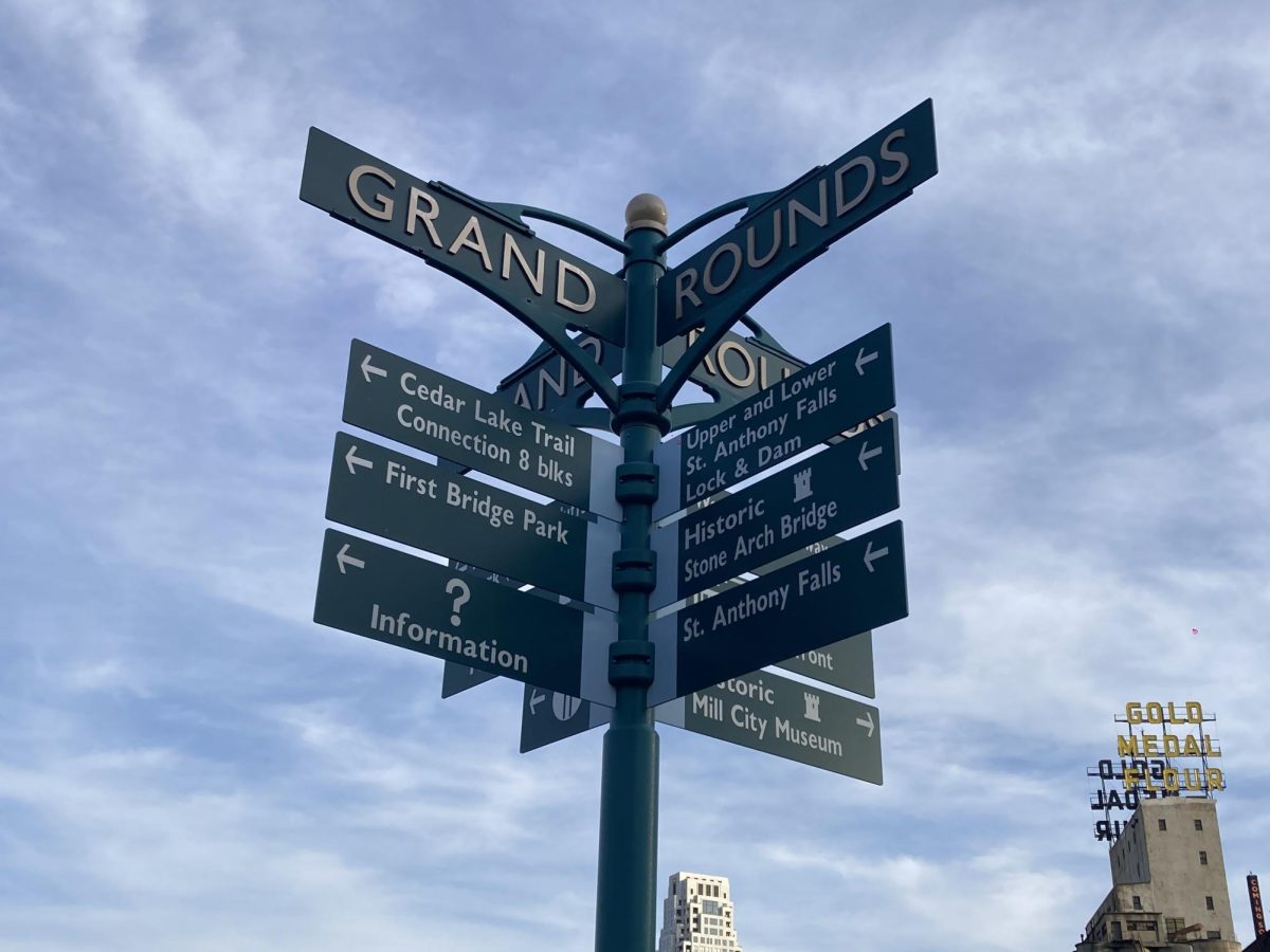 GRAND ROUNDS. Mill Ruins Park, the Stone Arch Bridge, and St. Anthony Falls are all located right next to each other on the Grand Rounds Scenic Byway, and it is convenient to explore all of these places at once. There are also many other points of interest nearby.