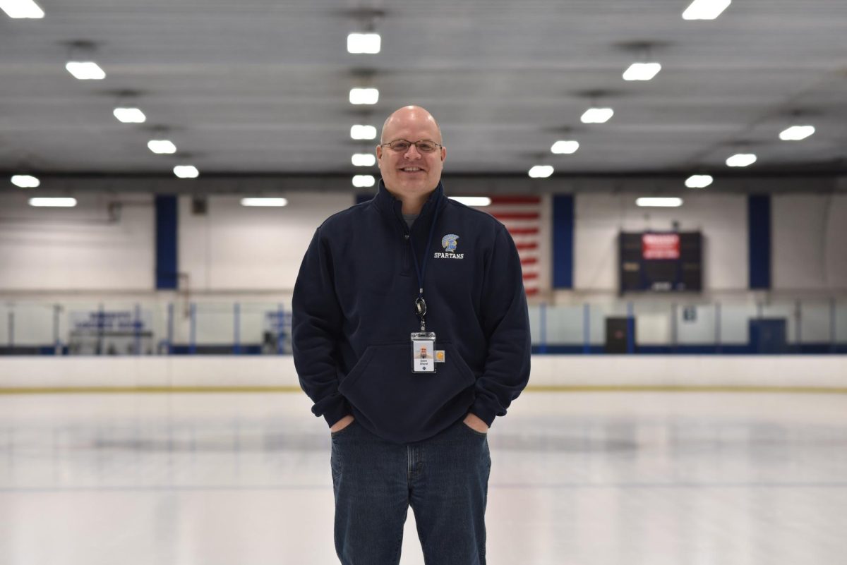 BRIGHT FUTURE. Drake Arena manager Dave Olund was a rink assistant manager for five years before taking on the role of manager at St. Thomas Academy ice arena. Olund is excited to be apart of the SPA community working with SPA Athletics.